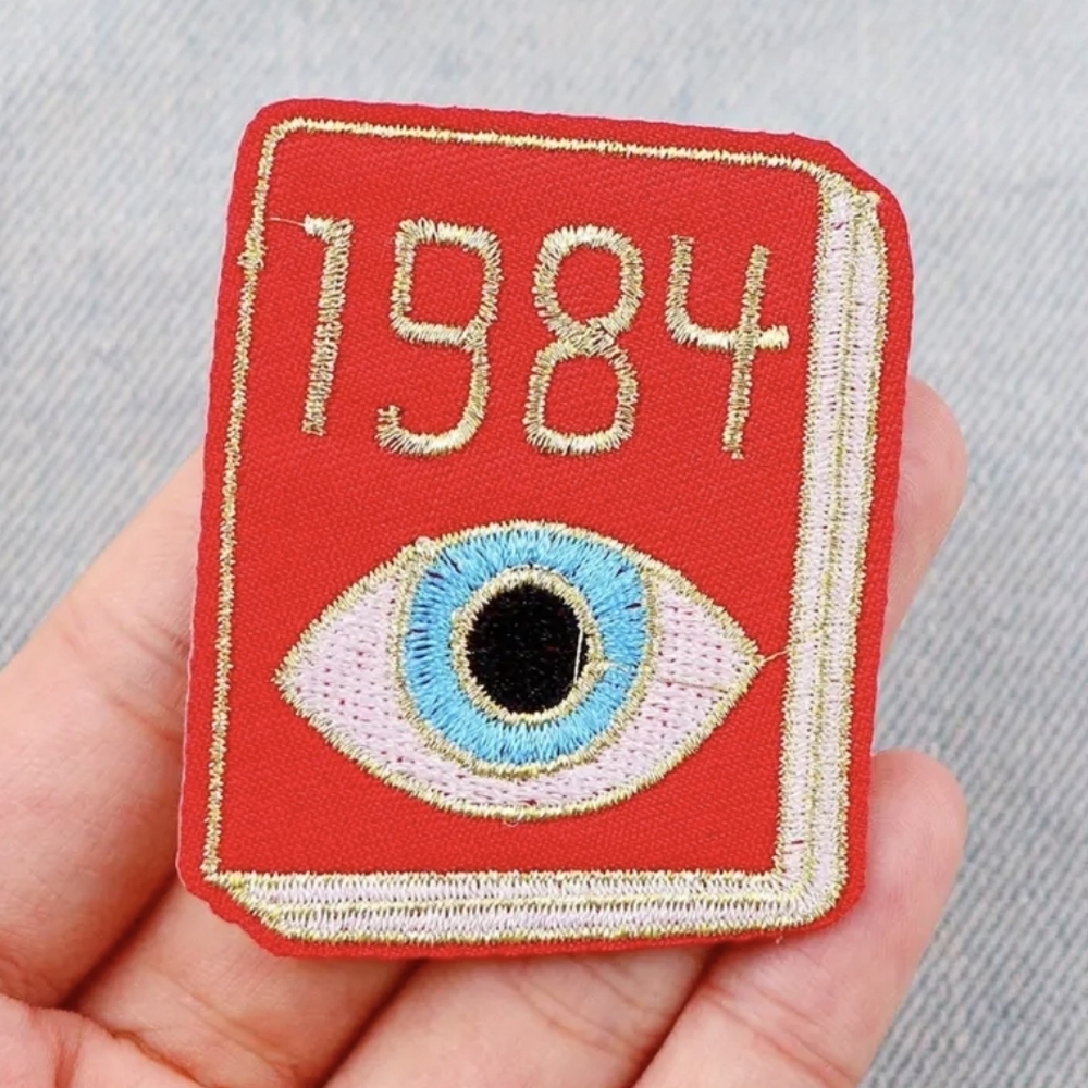 🔥 3/$30 🔥1984 Banned Books Embroidered Patch with Evil Eye